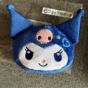 BNIB Japan Sanrio 8” Kuromi Plush Zipper pouch